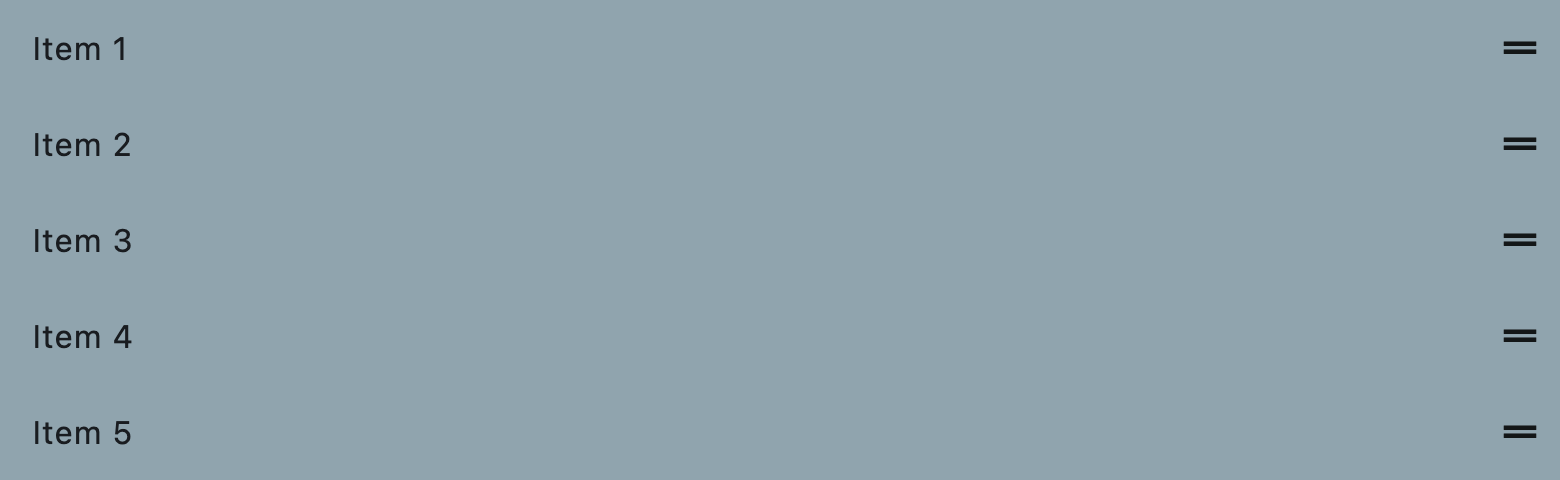 ReorderableListView